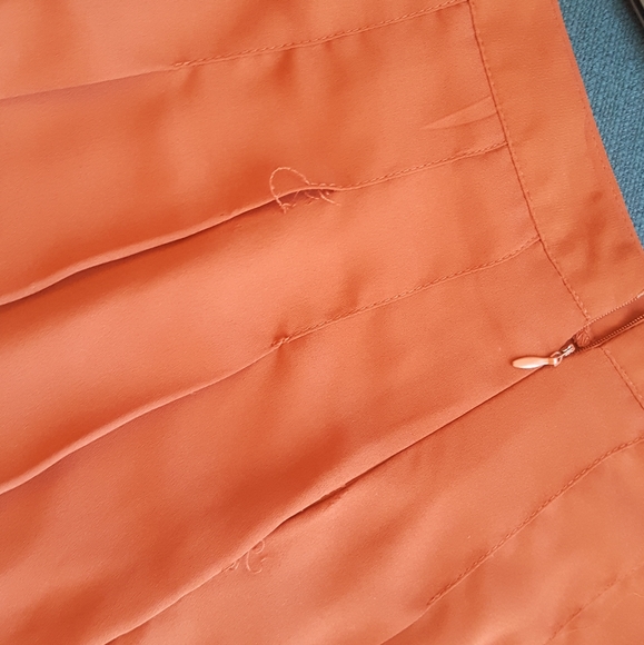 Burnt Orange Pleated Mini Skirt from Forever 21 - Picture 2 of 2